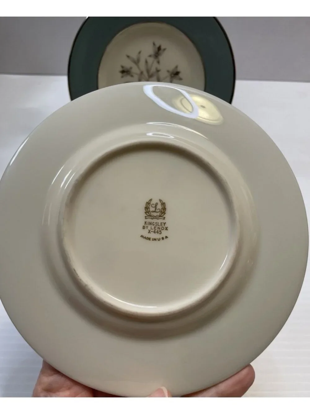 5 Lenox Vintage Kingsley X-445 Bread & Butter Plates USA 6.25” - EUC